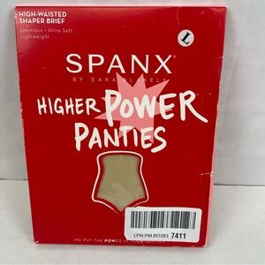 Spanx Higher Power Panties High Waisted Shaper Brief Size Large‎ NEW